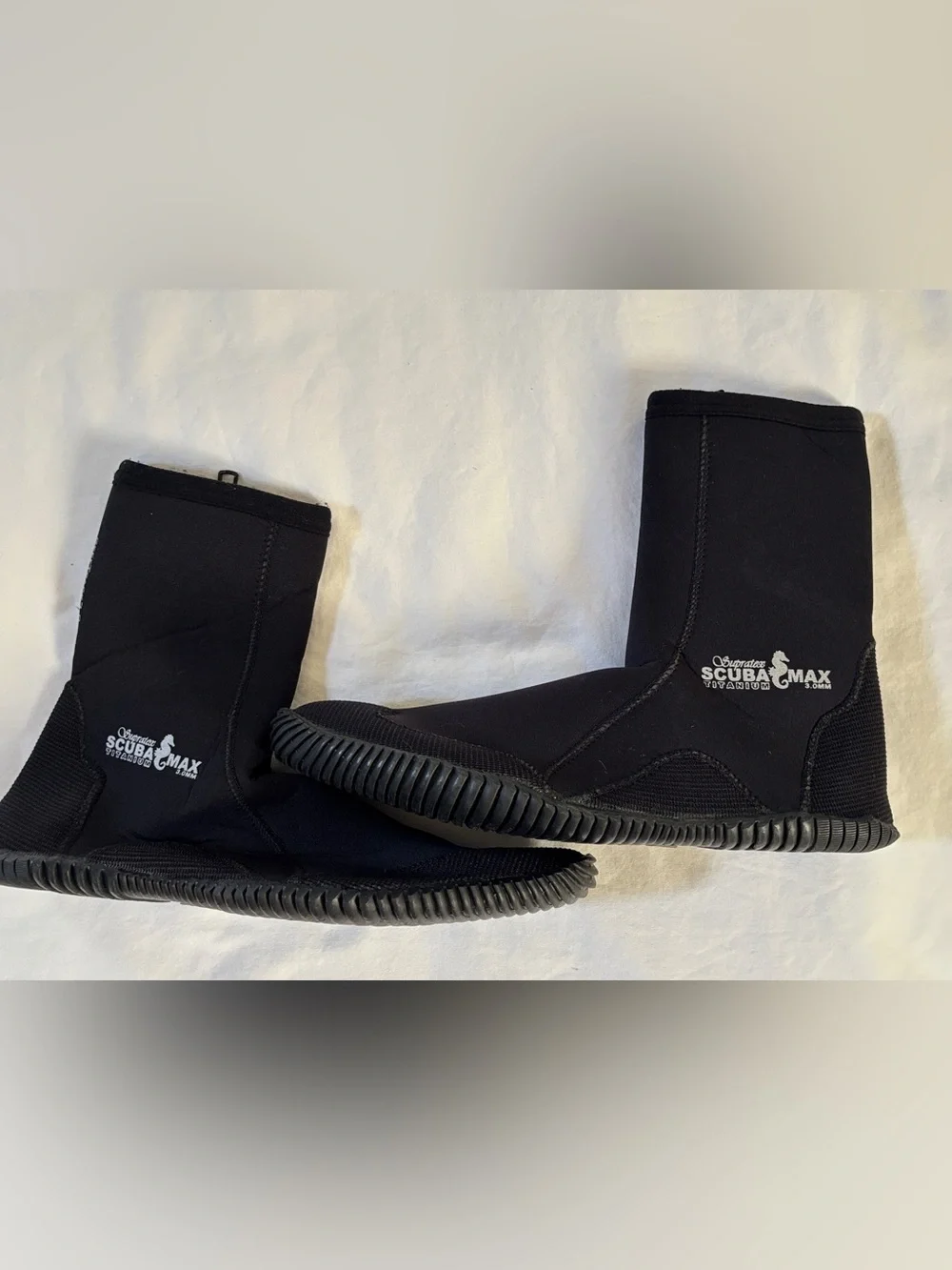 Scuba Max Titanium 3mm Dive Boots US 11 EU 47/48 + XL Hood NWOT